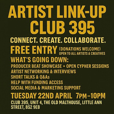 ARTIST LINK-UP. CONNECT CREATE COLLABORATE at 395