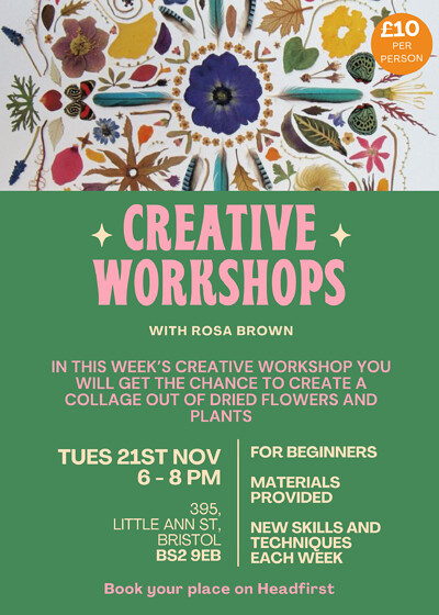 Creative workshop: Dried flower collage at 395