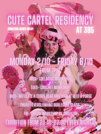CUTE CARTEL BURLESQUE WORKSHOP & EXHIBITION at 395