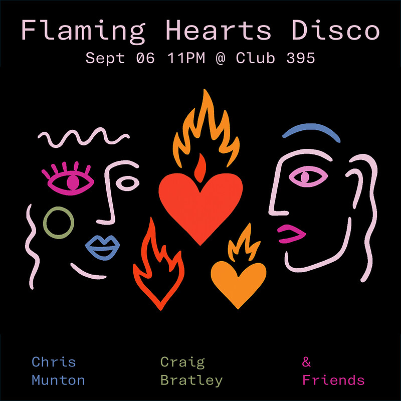 Flaming Hearts Disco at Club395