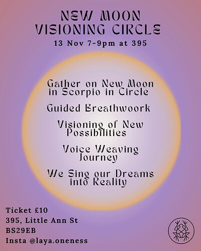 L A Y A: New Moon Visioning Circle at 395