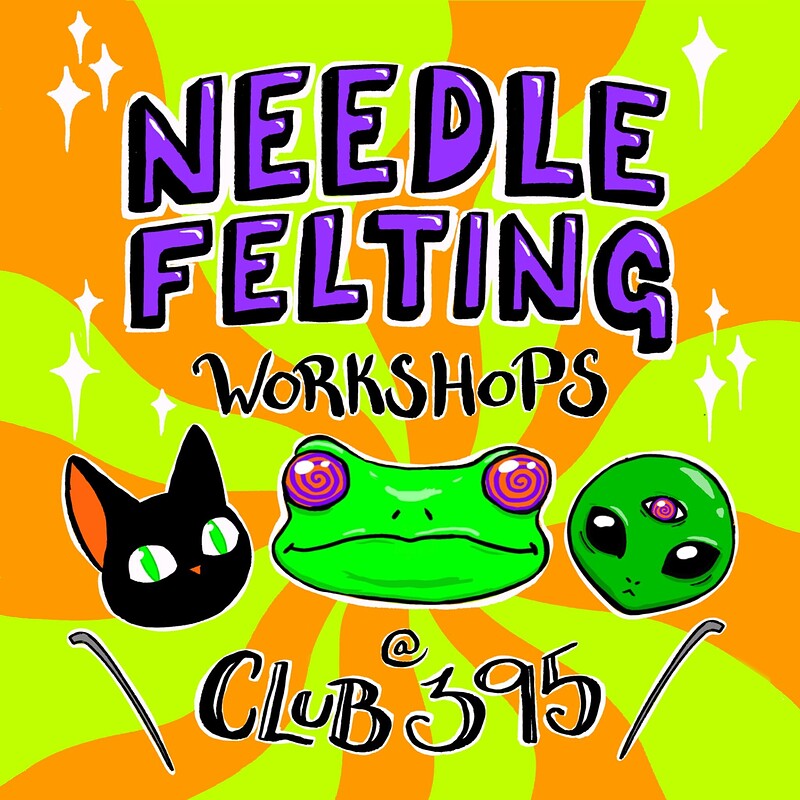 Otter Needle Felting at Club395