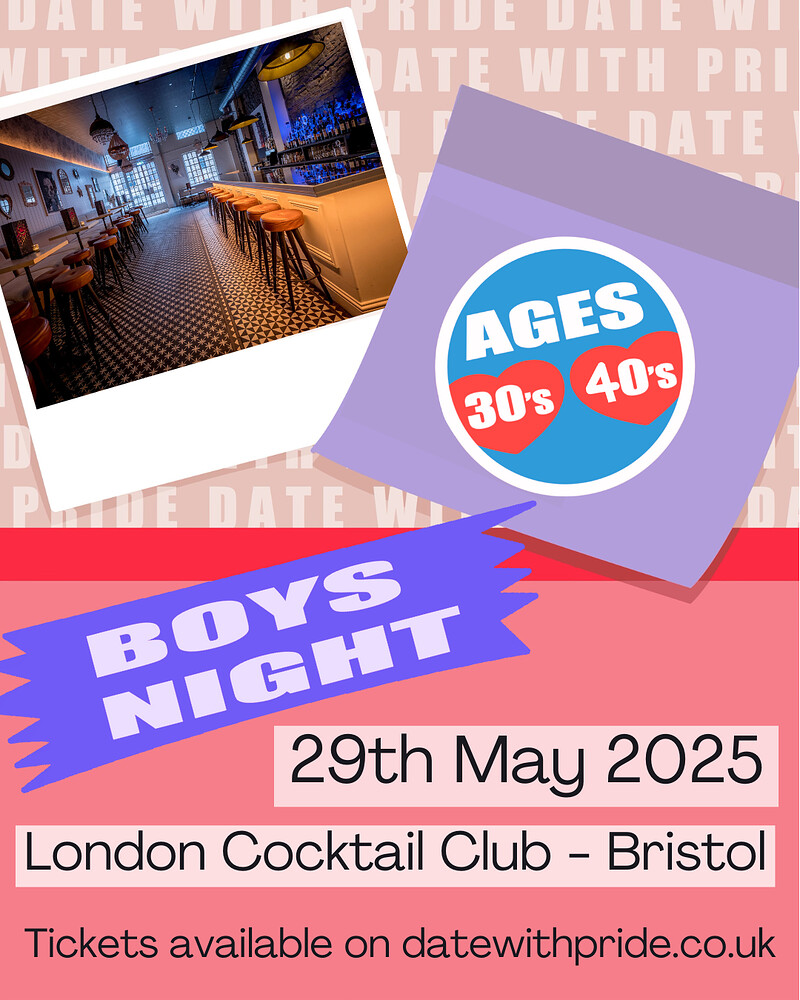 Boys Night - LGBTQ+ Speed Dating Bristol 30s & 40s at Cocktail Club Bristol