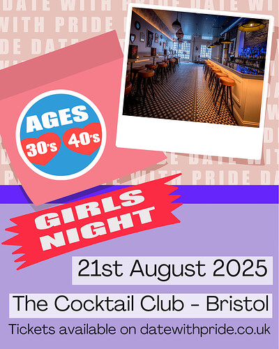 Girls Night - LGBTQ+ Speed Dating Bristol at Cocktail Club Corn Street Bristol