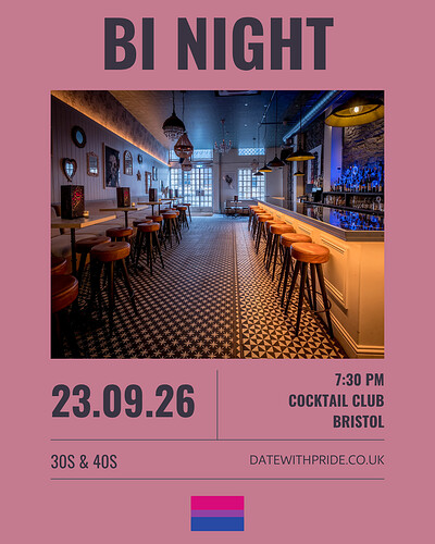 Bi Night - LGBTQ+ Speed Dating Bristol at Cocktail Club Corn Street