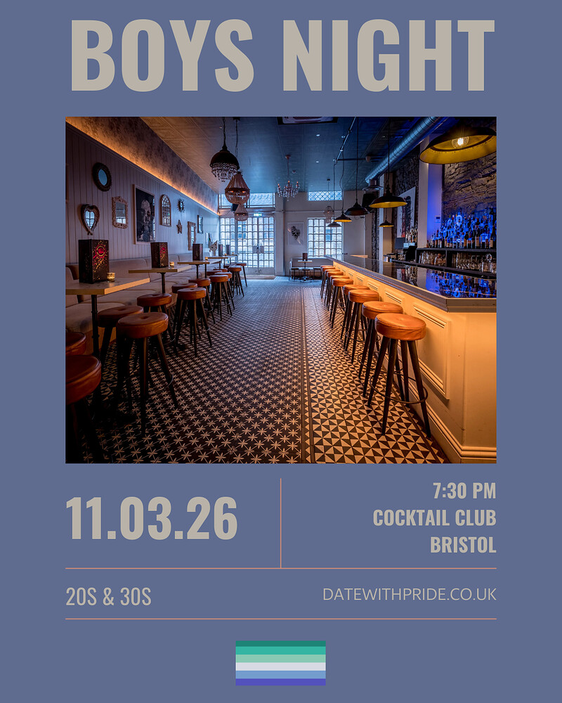 Boys Night - LGBTQ+ Speed Dating Bristol at Cocktail Club Corn Street