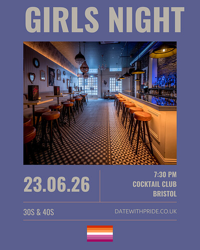 Girls Night - LGBTQ+ Speed Dating Bristol at Cocktail Club Corn Street