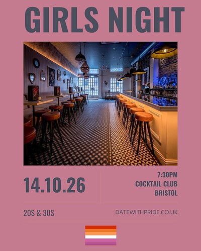 Girls Night - LGBTQ+ Speed Dating Bristol at Cocktail Club Corn Street