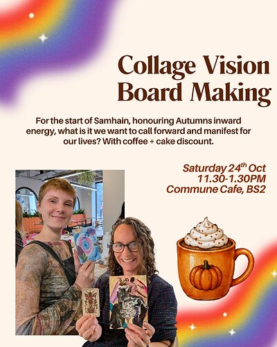 Collage Vision Board Making ✨ Samhain at Commune Cafe
