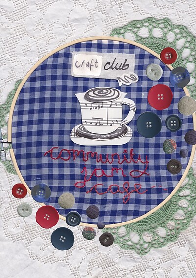 Lets get buttonin’ at Community Jam Cafe