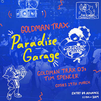 GOLDMAN TRAX: PARADISE GARAGE III at Cosies