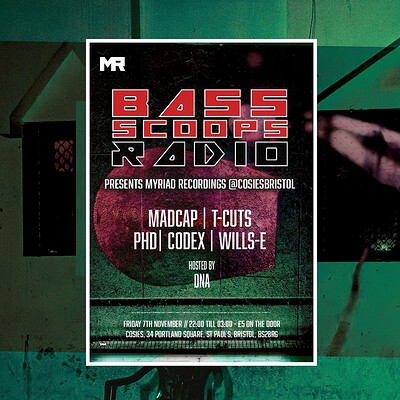 Bass Scoops Radio Presents Myriad Recordings at Cosies