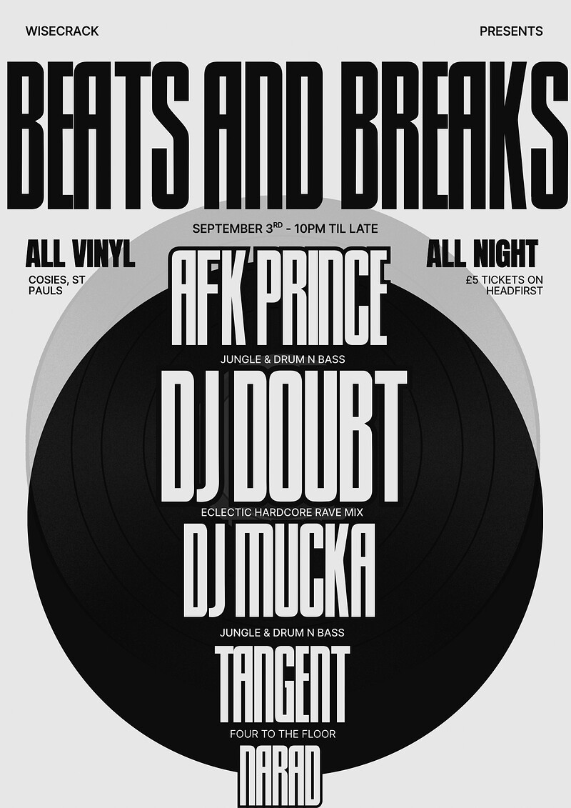 Beats and Breaks at Cosies