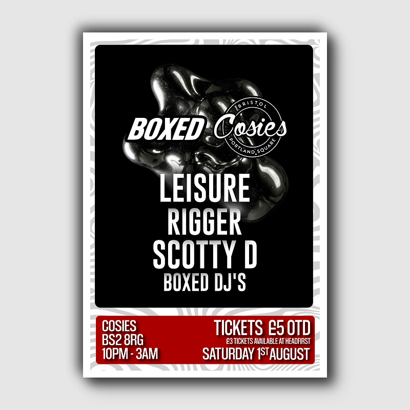 Boxed - Drum and Bass at Cosies