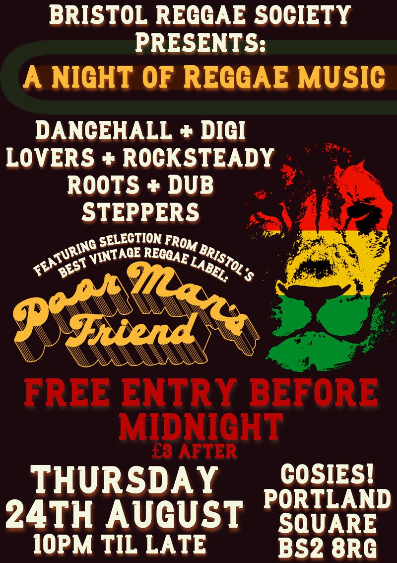 Bristol Reggae Society at Cosies
