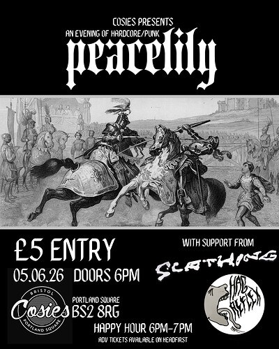 COSIES X PEACELILY X SCATHING X HAG REFLEX at Cosies