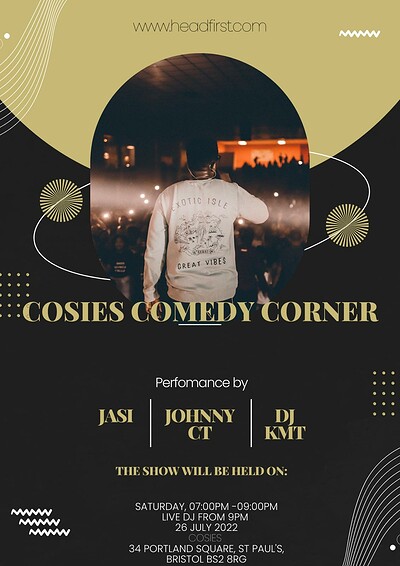 Cultured Comedy at Cosies