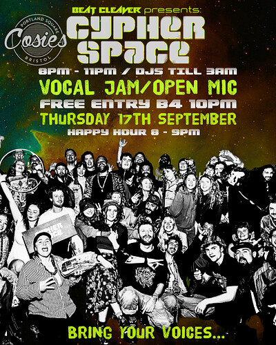 CYPHER SPACE at Cosies