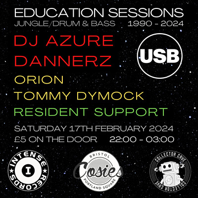 Education Sessions x Underground Sound Bristol at Cosies