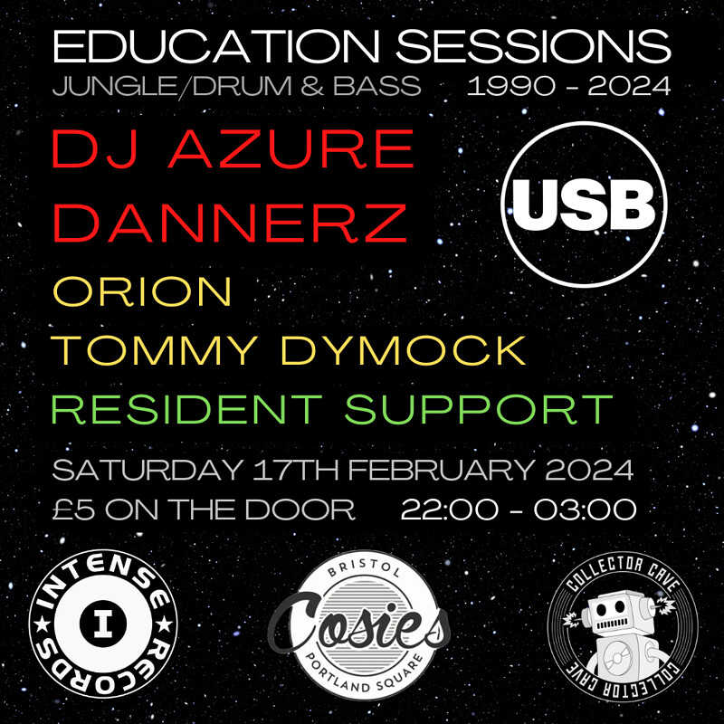 Education Sessions x Underground Sound Bristol at Cosies