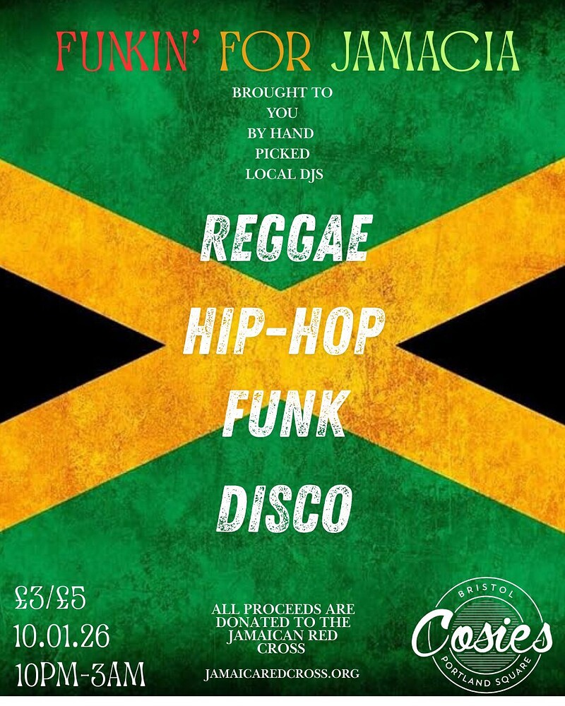 FUNKIN' FOR JAMAICA at Cosies