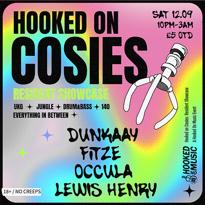 Hooked On Cosies: Resident Showcase at Cosies