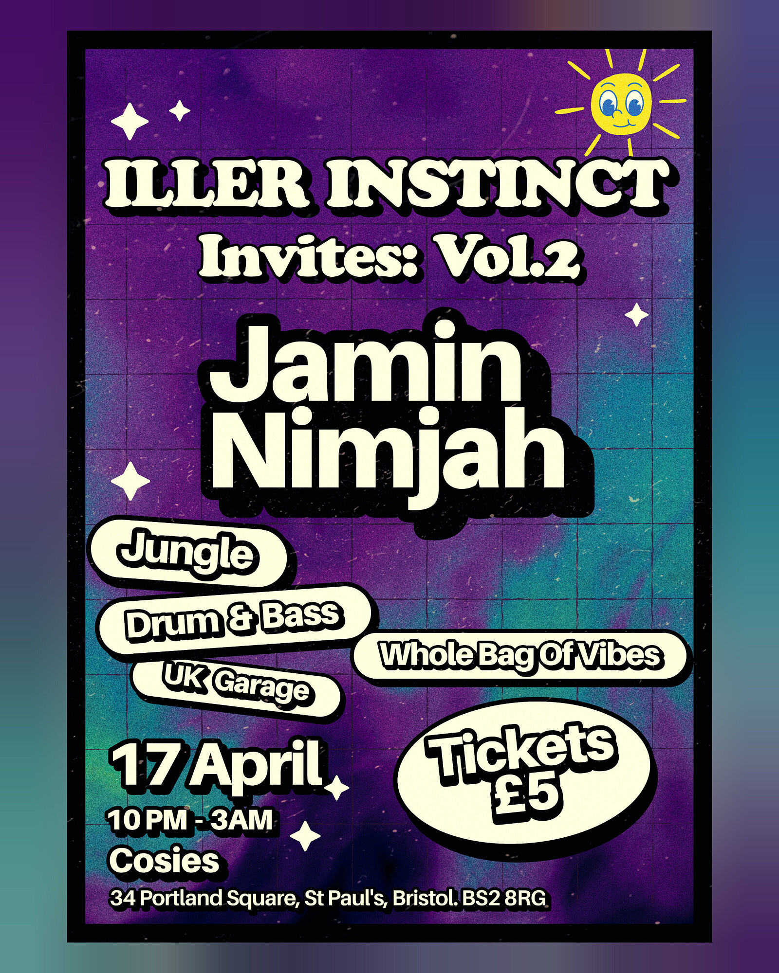 Iller Instinct Invites: Jamin Nimjah at Cosies