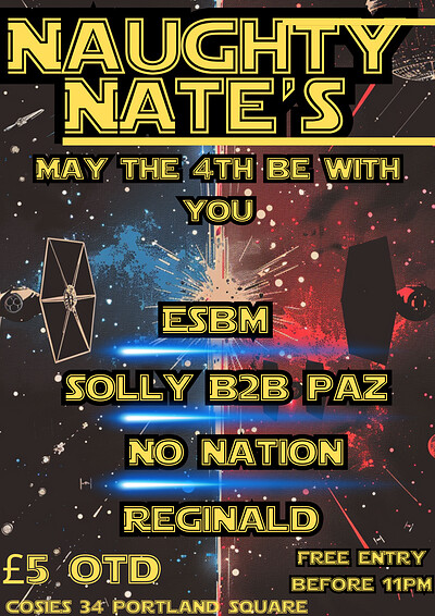 Naughty Nates May The 4th Be With You at Cosies