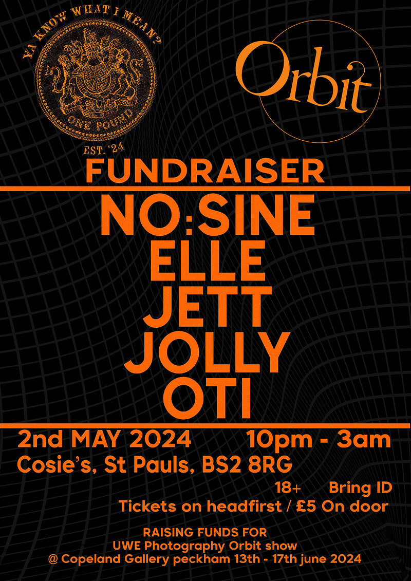 Orbit x Ya Know What I Mean? - TICKETS ON DOOR at Cosies