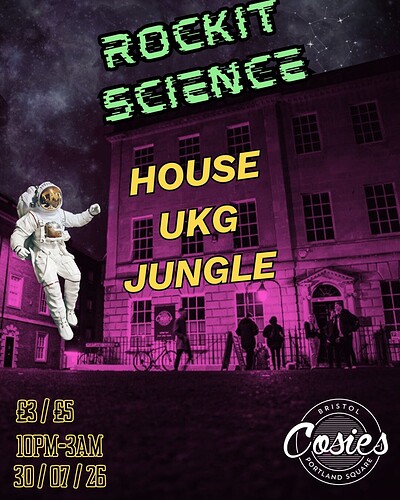 ROCKIT SCIENCE at Cosies