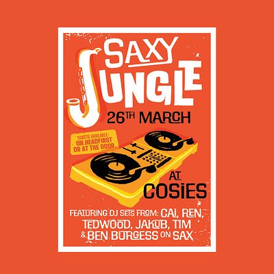 Saxy Jungle at Cosies