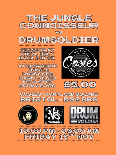 The Jungle Connoisseur Vs Drum Soldier at Cosies