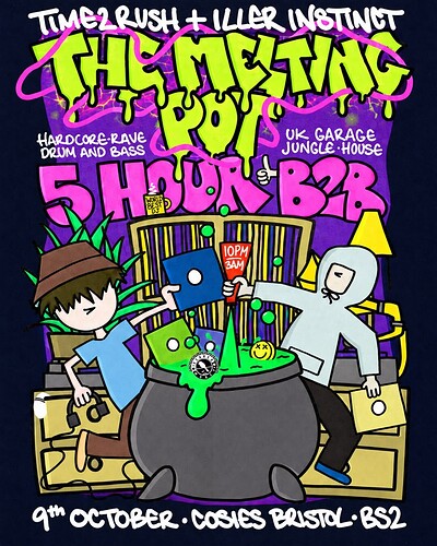 Time2Rush & Iller Instinct: The Melting Pot at Cosies