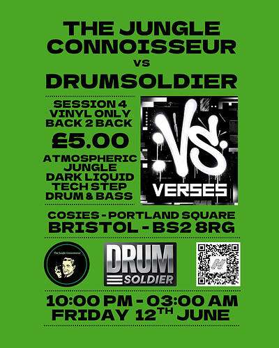 VERSES - The Jungle Connoisseur VS Drum Soldier at Cosies