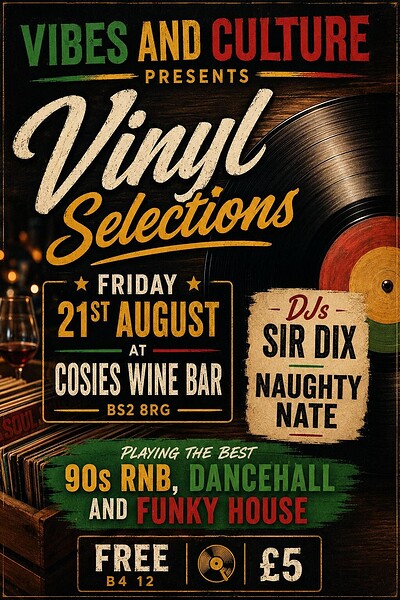 VIBES & CULTURE : VINYL SELECTIONS at Cosies