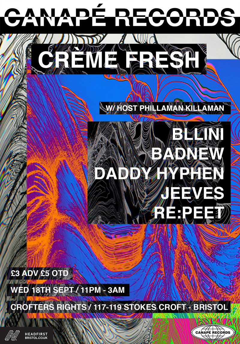 Canapé Presents: CRÈME FRESH at Crofters Rights