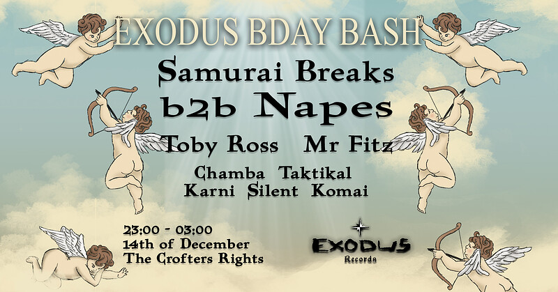Samurai Breaks b2b Napes, Toby ross & Mr Fitz at Crofters Rights