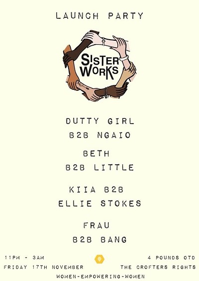SisterWorks Launch Party at Crofters Rights