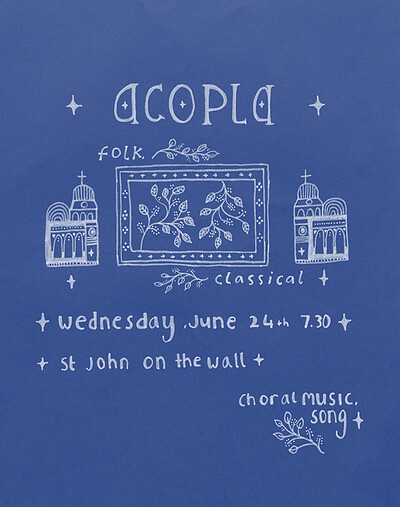 ✧acopla -choral music, song at Crypt Of St John On The Wall
