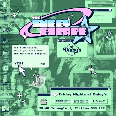 Sweet Escape - Every Friday At Daisy's at Daisys's Bristol