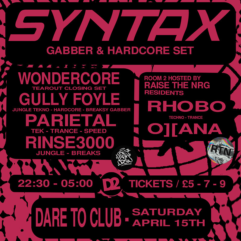 Big BPM Crew Presents: Syntax , Wondercore at Dare to Club