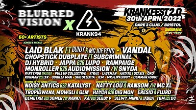 KRANK94 x Blurred Vision Pres. KRANKFEST 2.0 at Dare to Club