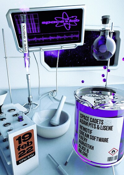 Space•lab w/ Adam Pits, Lisene, Remotif & more at Dare to Club