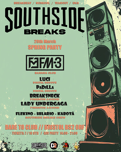 SPRING BREAKS BY SOUTHSIDE: FM-3 + MORE at Dare to Club