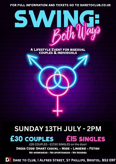 Swing both ways at Dare to Club