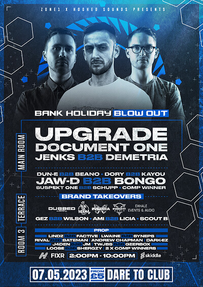 Zone 1 X Hooked Sounds: Bank Holiday Blow Out at Dare to Club
