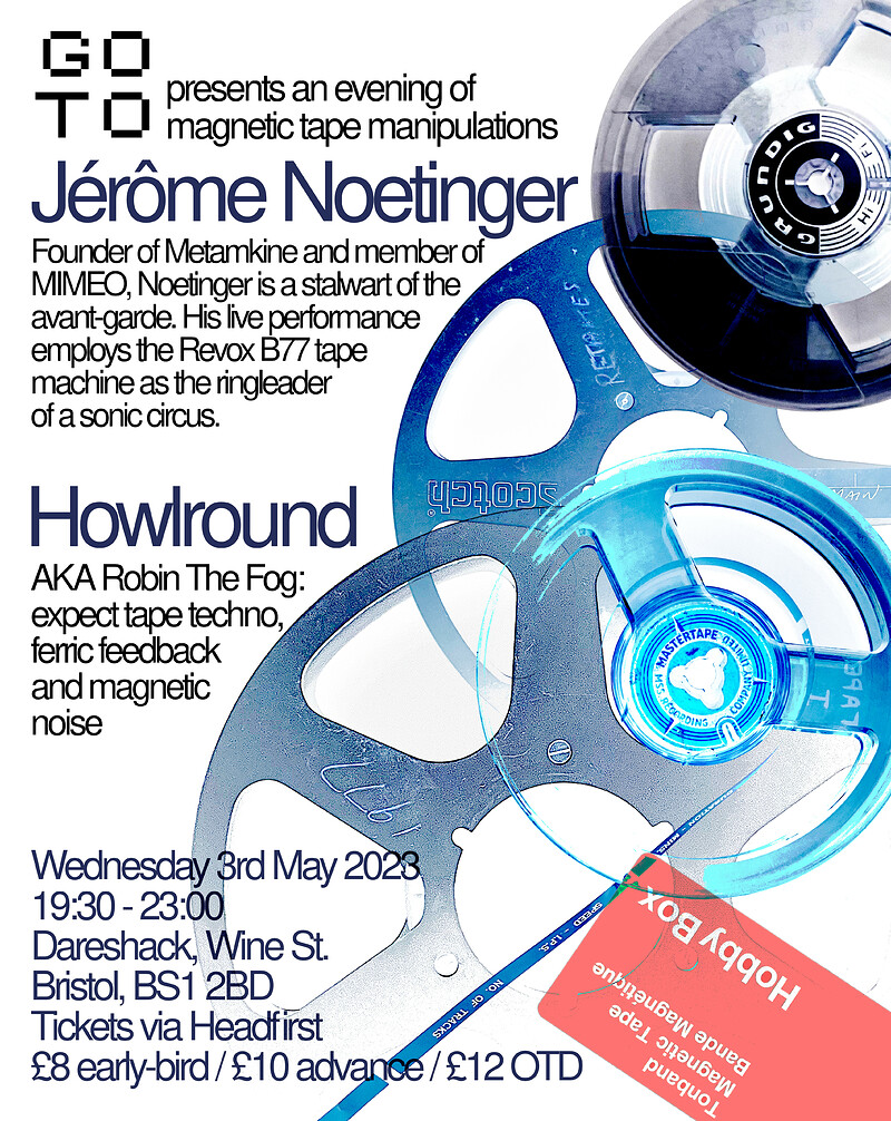 JÉRÔME NOETINGER and HOWLROUND presented by GOTO at Dareshack