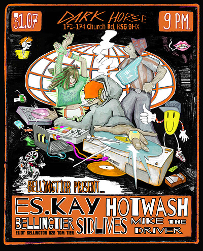 BellingTier presents... ES.KAY, HOTWASH DJs, SIDLIVES, MIKE THE DRIVER at Dark Horse BS5