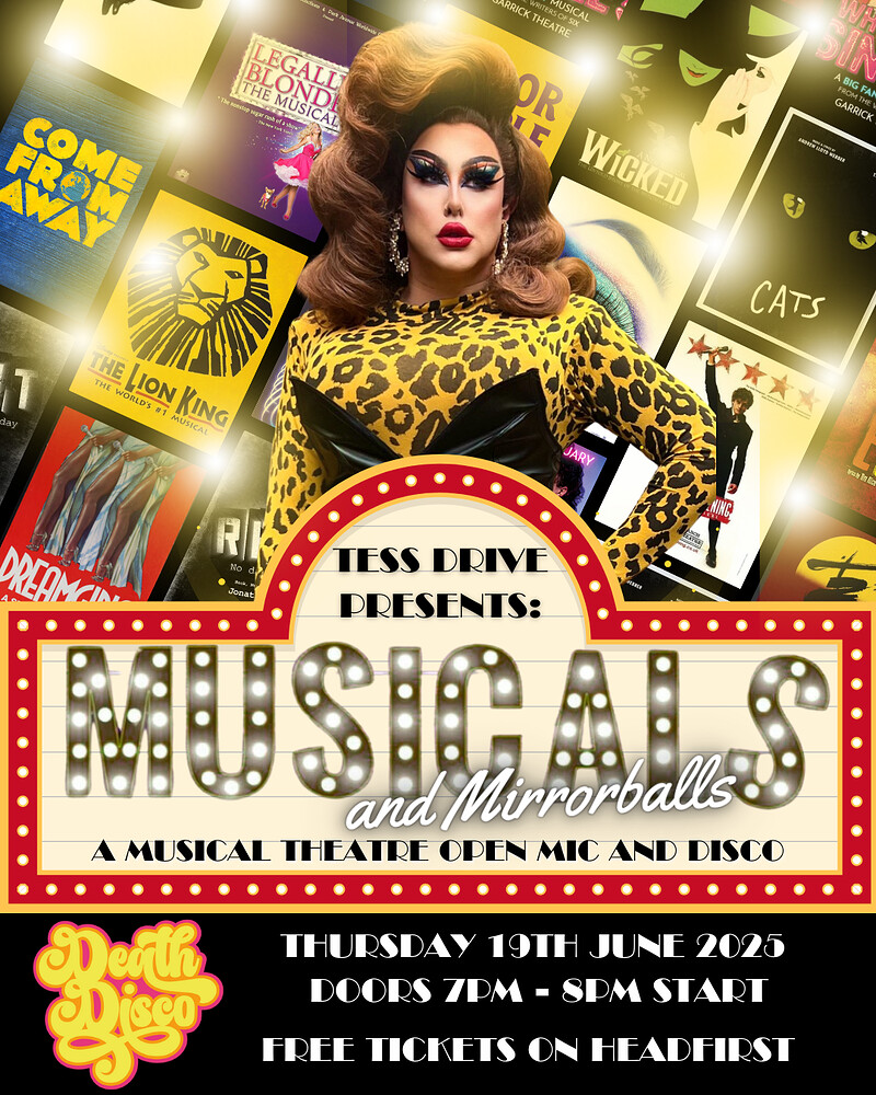 Tess Drive presents: Musicals and Mirrorballs at Death Disco, Bristol