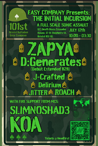 Easy Company: THE INITIAL INCURSION at Death Disco